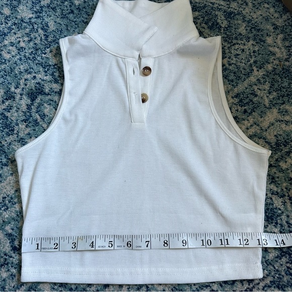 SHEIN White Ribbed Tank Top - Picture 5 of 6
